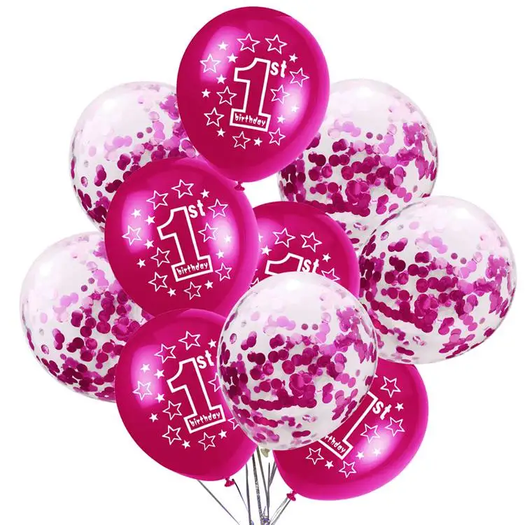 4 LAPHIL Baby Shower, 10 шт., голубые, розовые латексные шары для малышей, первый день рождения, украшение для вечеринки, Детские конфетти, воздушные шары, 1st вечерние принадлежности - Цвет: 4