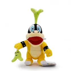 Super Mario Bros Iggy Купа с зеленая трава плюшевые игрушки куклы 7''17cm Iggy Koopalings мягкие Peluche куклы детские игрушки подарок