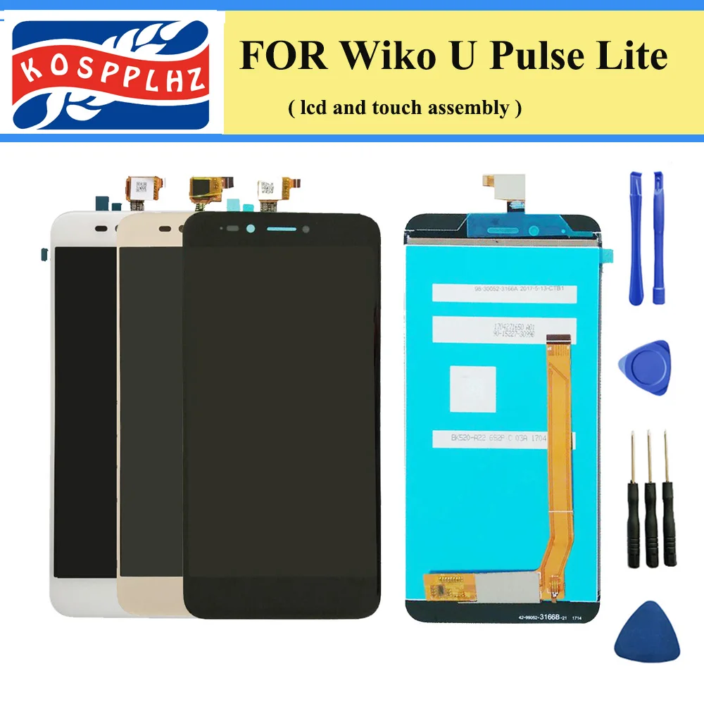 

KOSPPLHZ 5.2 inch LCD For Wiko UPulse Lite LCD For Wiko U Pulse Lite LCD Display Screen With Touch Screen Assembly with tools