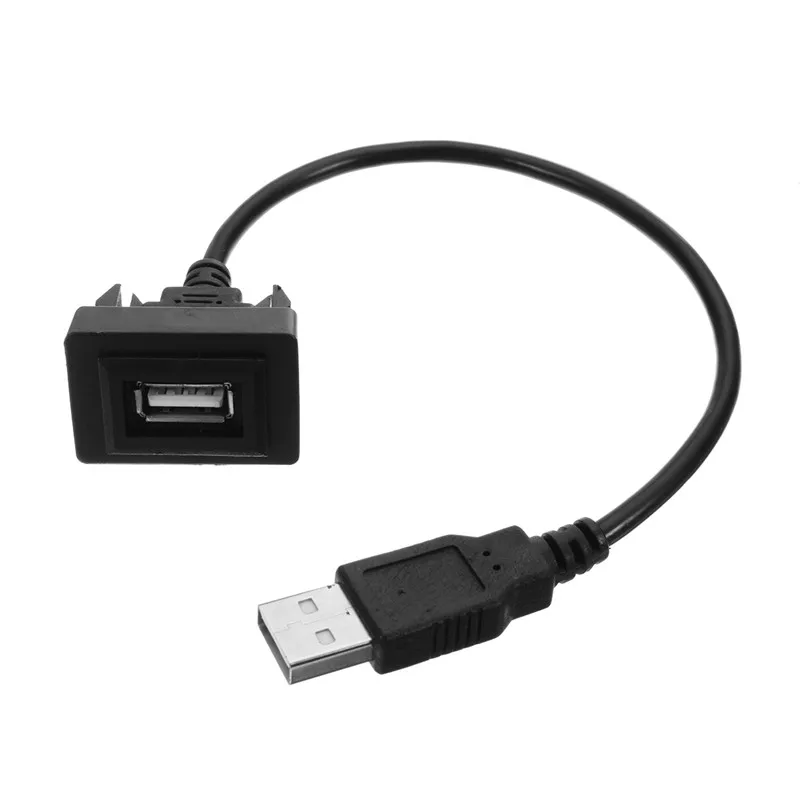 KROAK Автомобильный USB 2,0 свинцовый Удлинительный кабель авто приборная панель заподлицо Интерфейс адаптер Шнур для Toyota