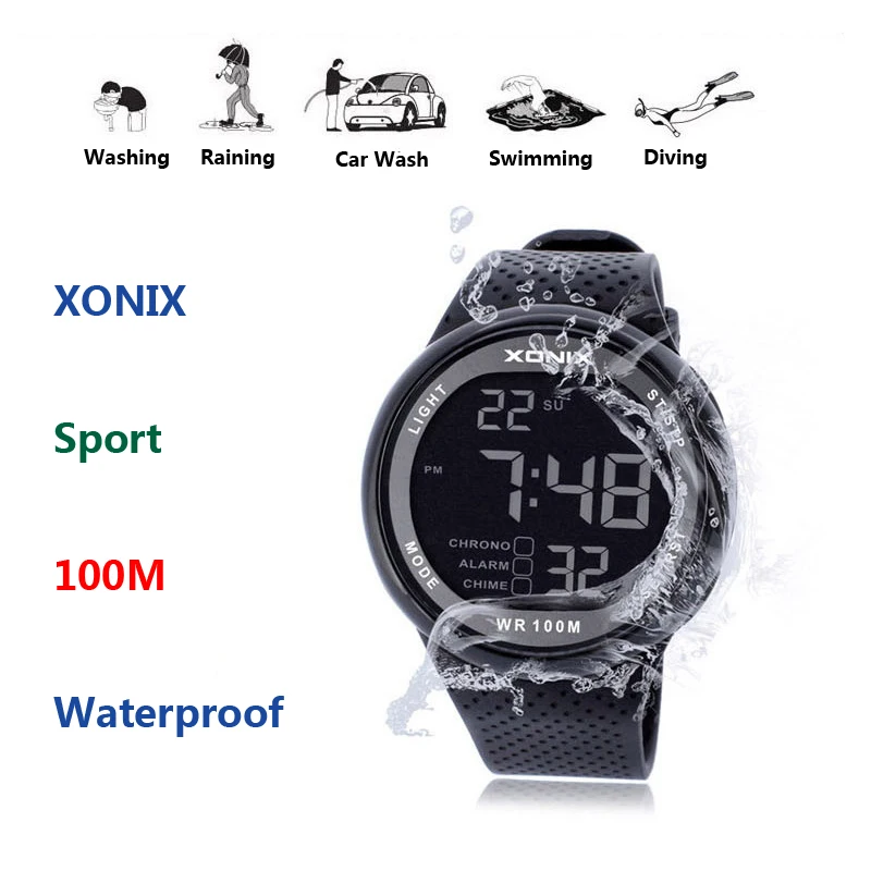 $21.49 New Brand Watch Men Military Sports Watches Fashion Waterproof Led Digital Watch For Men