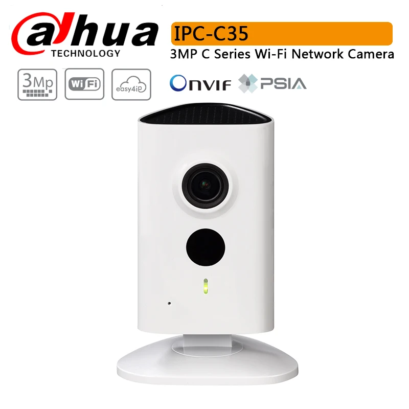 

Original Dahua IPC-C35 Wi-Fi Network PT Camera with 3 Megapixel progressive CMOS IR Diatance 10m Easy4ip cloud support
