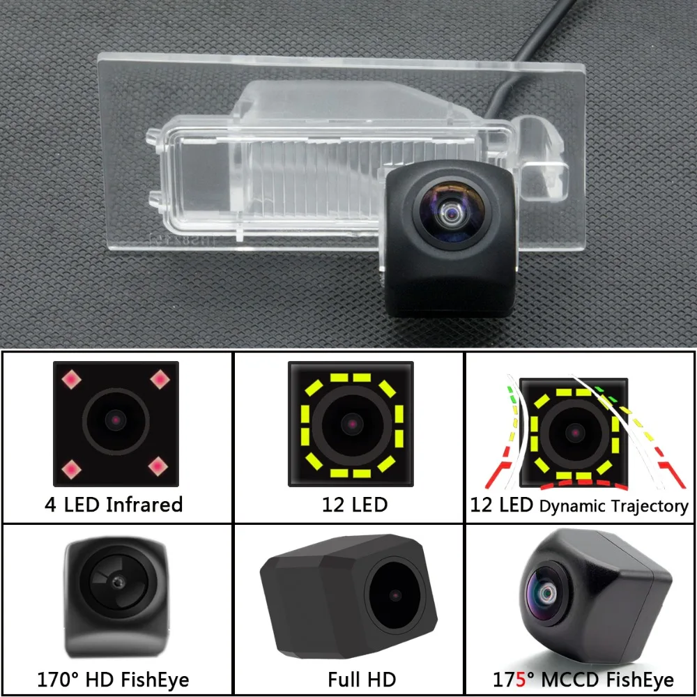 175 Degree MCCD Fisheye Starlight Car Rear View Backup Parking Camera