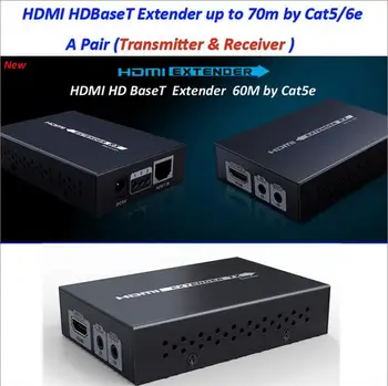 

5-sets/Lot, Real 4K*2K 3D, LKV375N HDBaseT HDMI IR Remote LAN Extender Repeater over RJ45 Cat5e/Cat6