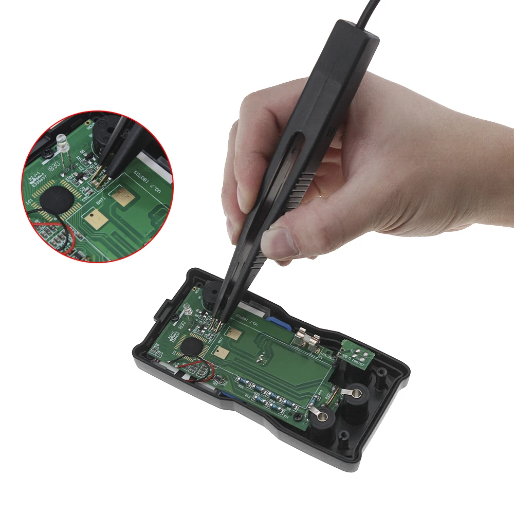 SMD SMT Chip Test Clip Lead Probe Digital Multimeter Meter Tweezer Capacitor Resistance tweezers for FLUKE for Vichy 6