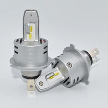 H4 светодиодные фары дальнего/дальнего света H7 H11 9005 HB3 9006 HB4 60 Вт Автомобильные фары белого цвета 6500 К 12 В 24 В H4 Фары