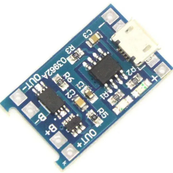 Плата защиты зарядного устройства 5 в Micro USB 1A 18650 для Arduino Diy Kit|Детали и аксессуары|