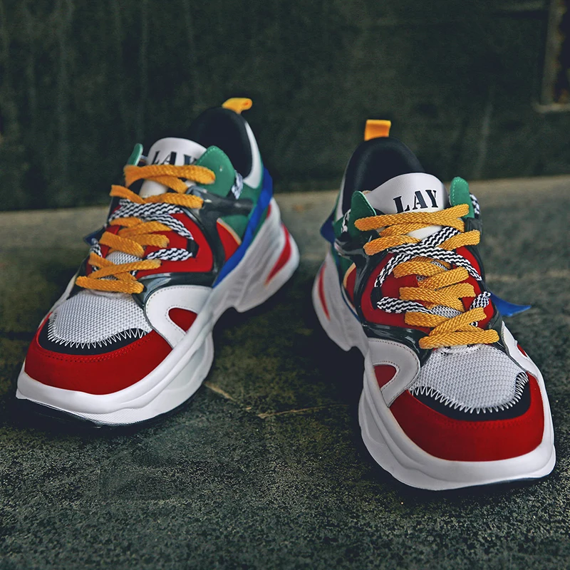 Athletic Outdoor Men Running Shoes Increasing Male Jogging Homme Triple S INS Sports GYM Casual Walking Brand Sneakers Disruptor