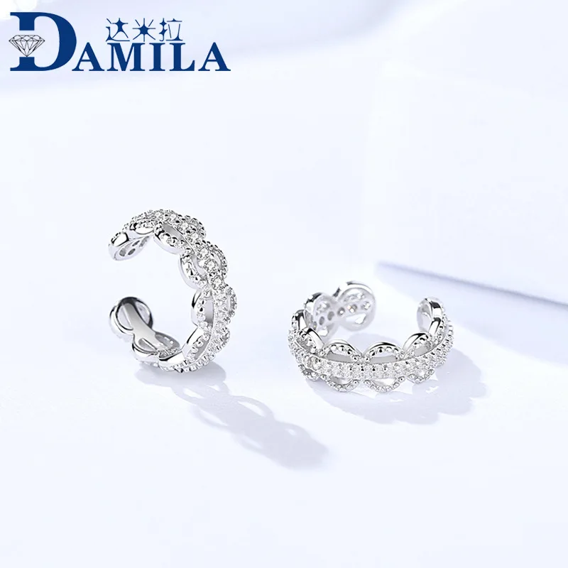 2 S925 sterling silver clip earrings