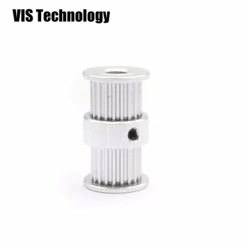 

Ultimaker DIY GT2 Timing Driving Pulley 20Tooth bore 5mm double side Gear alumium for GT2 belt width 6mm