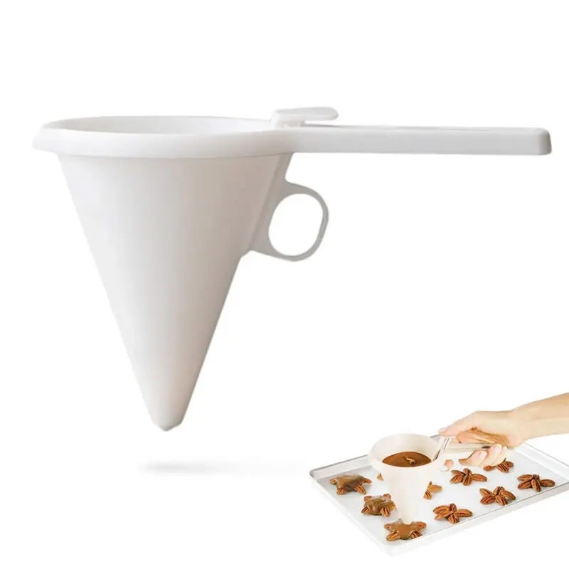 Icing Funnel Pancake Batter Dispenser Cookie Cake Decorating Cream