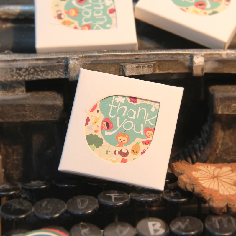 

38 pcs/box Creative Vintage Themes Stickers Thank You Adhesive Stickers DIY Decoration Stickers
