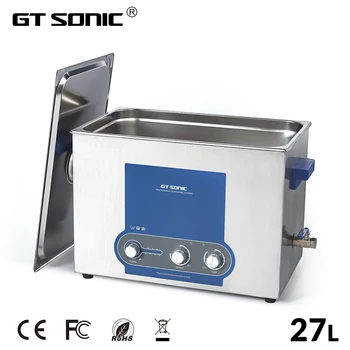 

GTSONIC Ultrasonic Cleaner Bath 27L Power Adjustable 150-500W Heating Timer Ultrasonic Cleaning Bath Machine