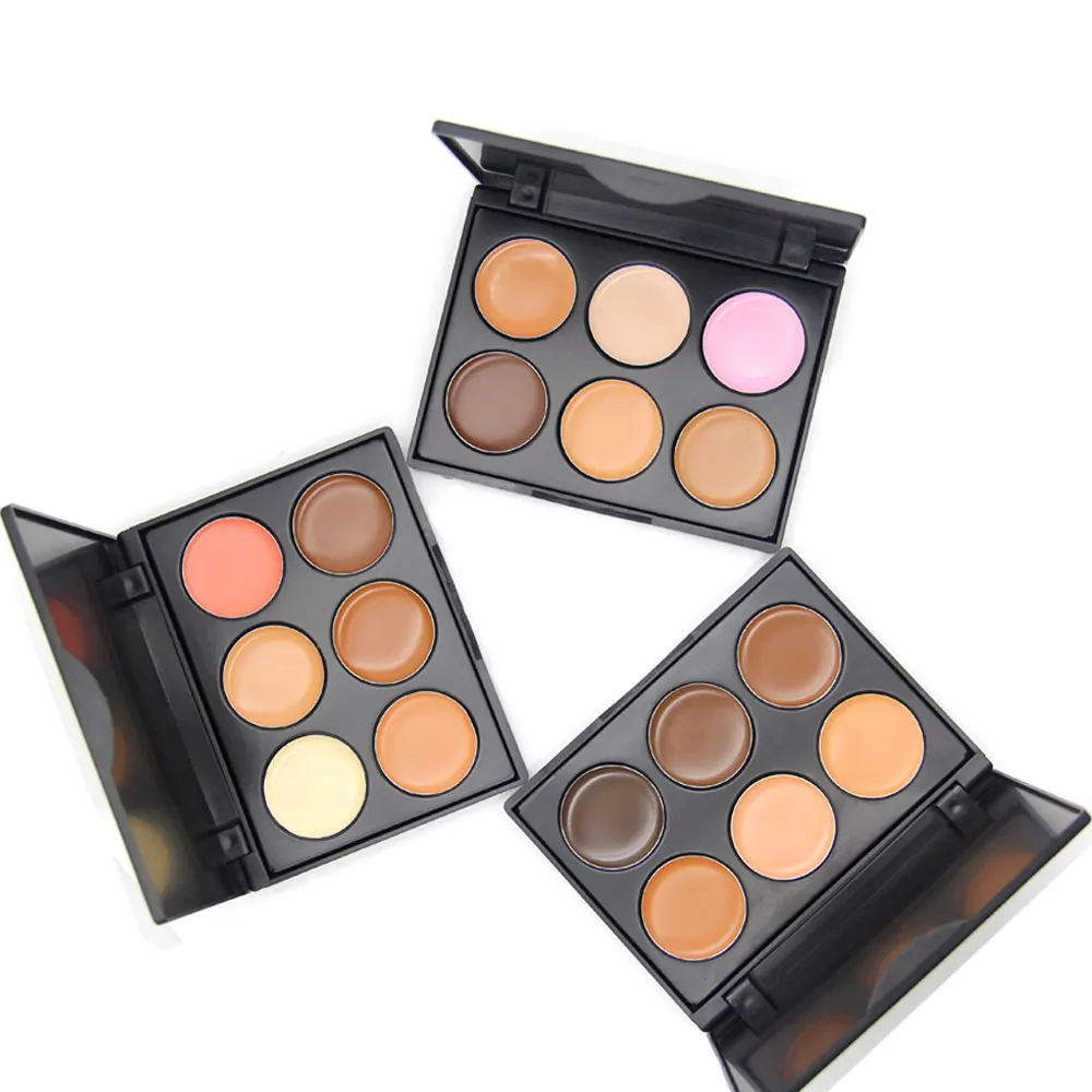 Concealer Palette 6 Nature Fashion Colors Facial Dark Circles Acne