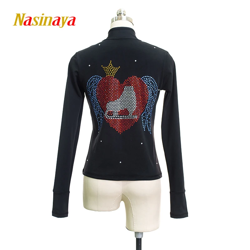 

Customized Figure Skating Jacket Zippered Tops for Girl Women Training Competition Patinaje Ice Skating Warm Fleece Gymnastic 29