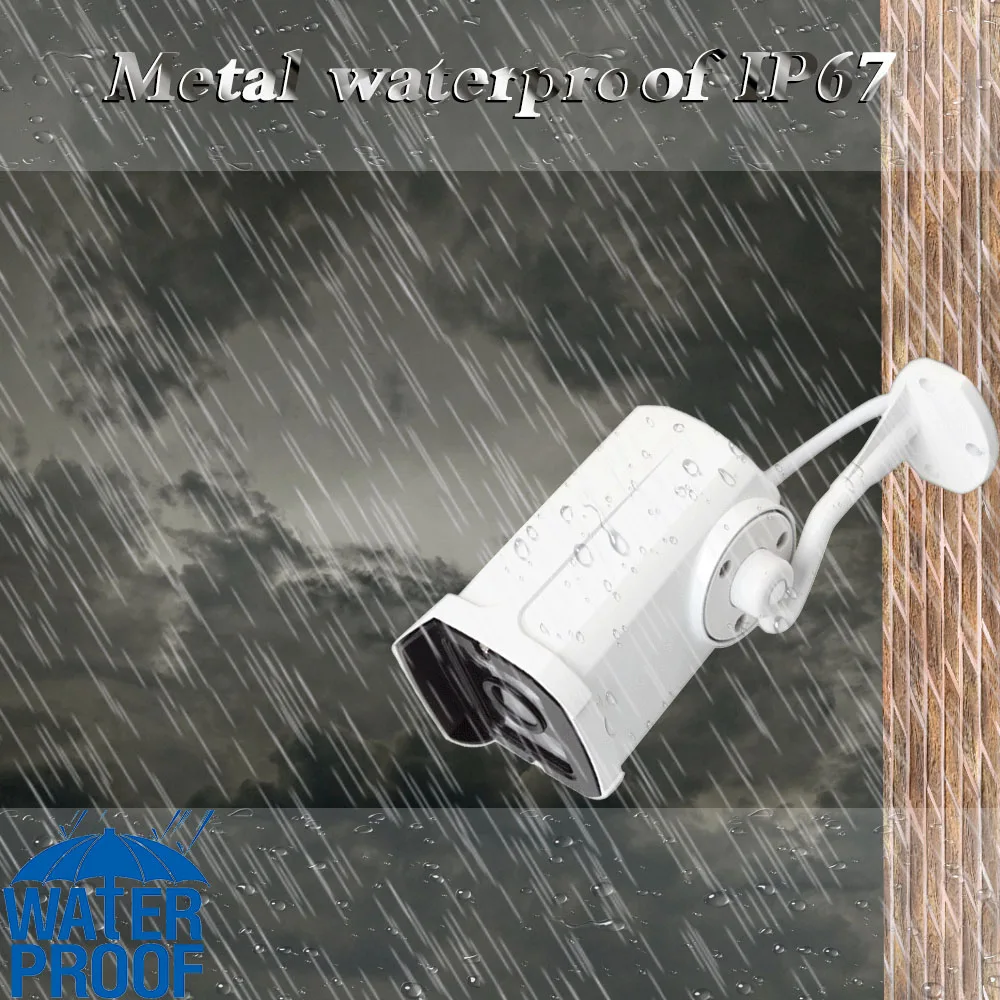 Wireless Camera 1080P outdoor IP wireless wifi security camera outdoor 2MP waterproof Audio Record support TF card -Full Metal