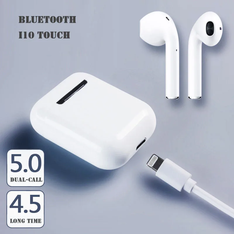 

New i10 Touch Contral 5.0 Wireless Bluetooth Earphones Smart Automatic Dual Call Music Mini Stereo Earbuds For iphone Xiaomi