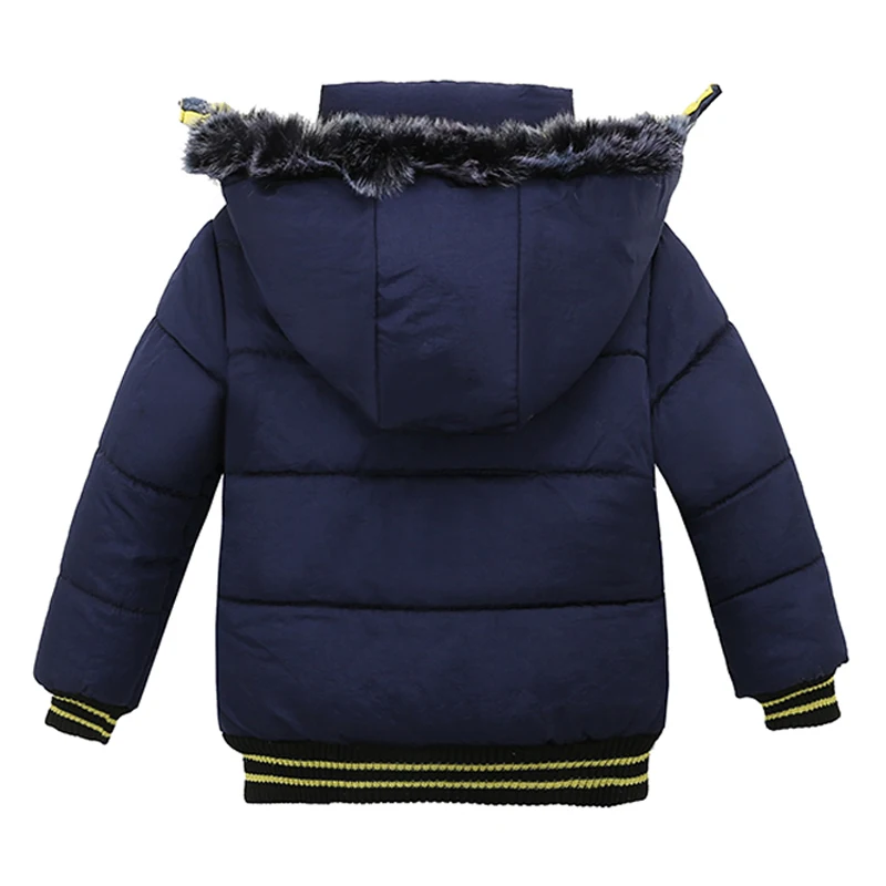 НОВЫЕ куртки для мальчиков, одежда г. Зимний пуховик с капюшоном для детей, пальто Верхняя одежда с длинными рукавами одежда для детей 2 От 3 до 4 лет