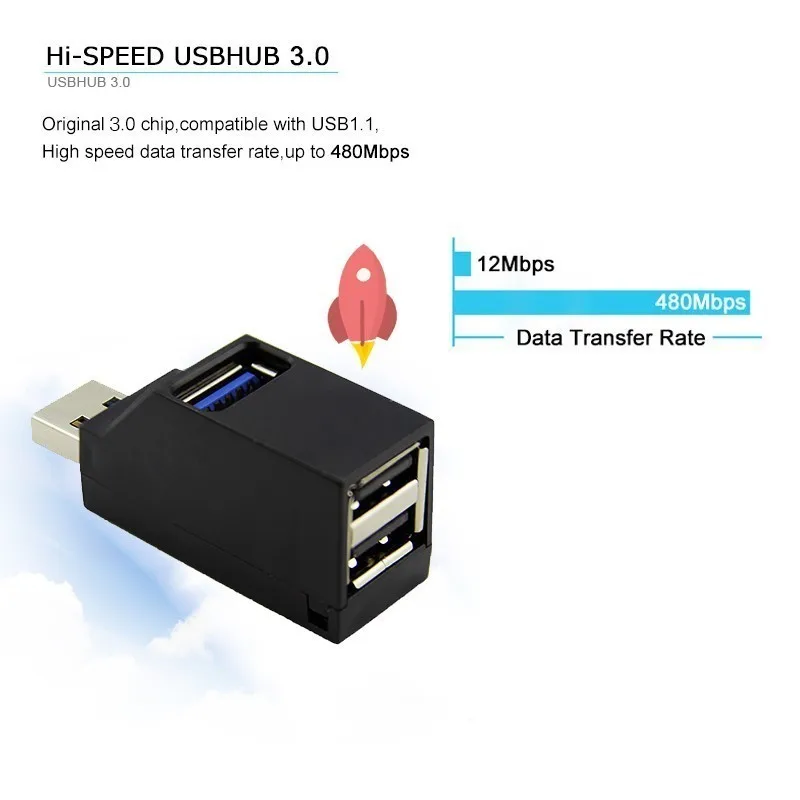 CHYI мульти порт в одном Micro Usb 3,0 концентратор комбо Мини Размер Usb2.0 Hab сплиттер адаптер портативный компьютер ПК Аксессуары для ноутбука