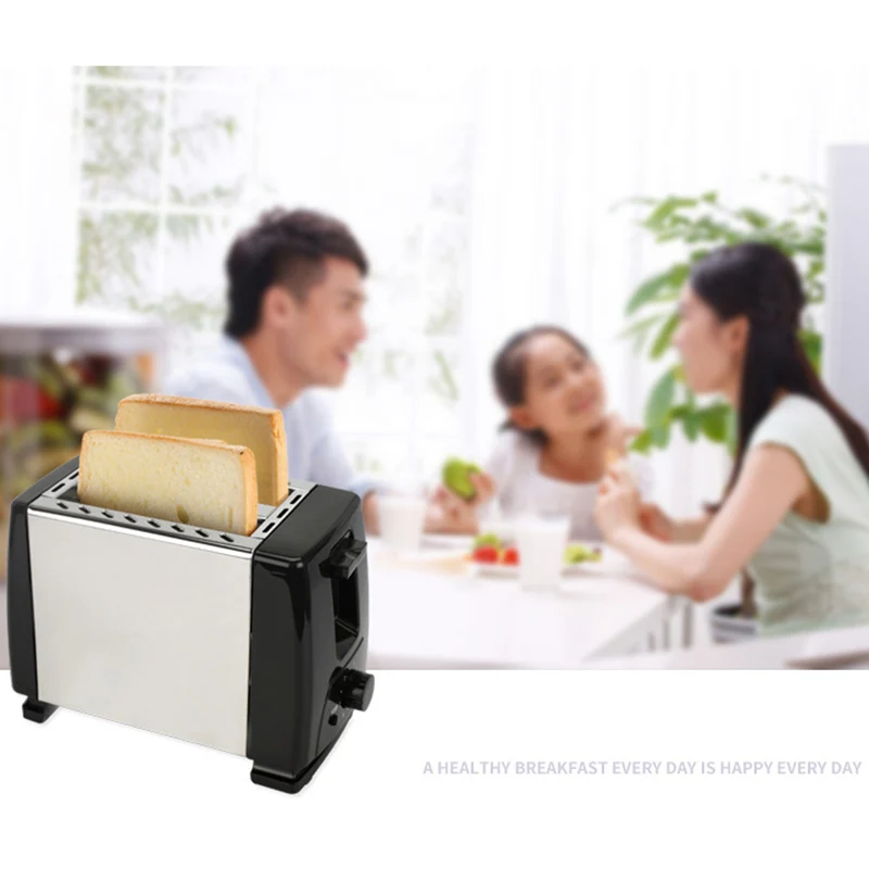 Автоматический тостер, тостер с 2х широкими прорезями для до 4х дисков, 6х шелковых ступеней с горячим рулоном для Круассанов, бубликов