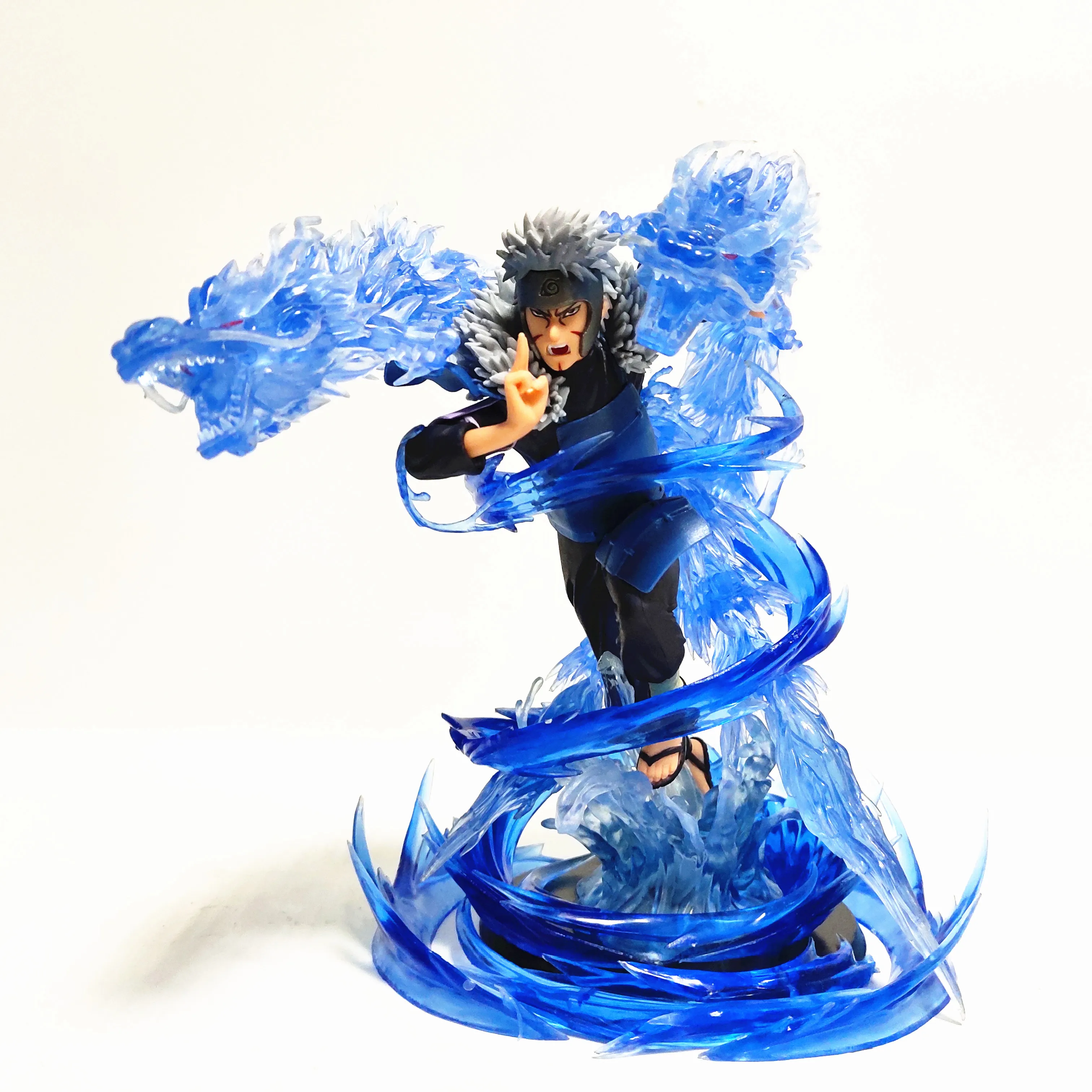 Naruto Senju Tobirama Water Dragon Bullet PVC Action Figures DIY Set