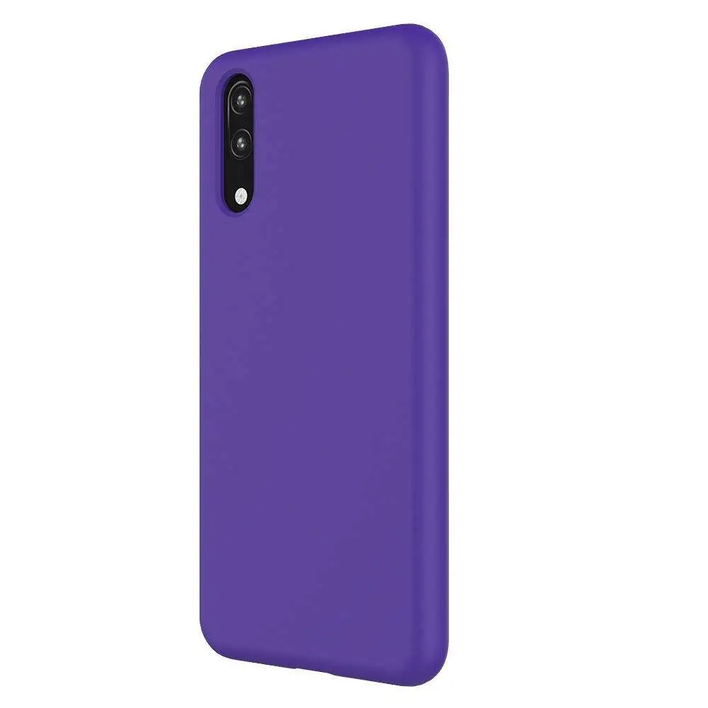 Жидкий силиконовый чехол для телефона для Huawei Mate 10 Pro силиконовый резиновый противоударный чехол для задней крышки 10 шт./партия - Цвет: purple