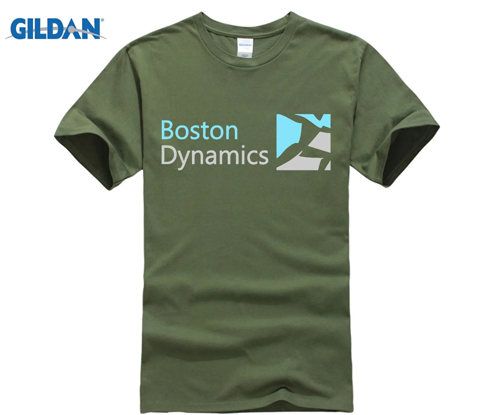 GILDAN Мужская футболка с коротким рукавом хит продаж Boston Dynamic мужские футболки мода