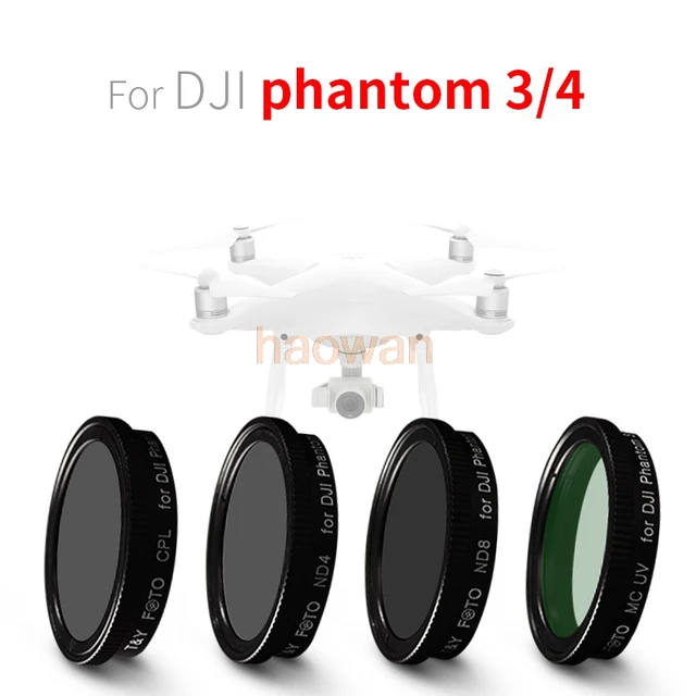 Best Price wtianya cpl+mcuv+nd4+nd8 nd Neutral Density Lens Filter Protector for DJI phantom 3 phantom 4 camera