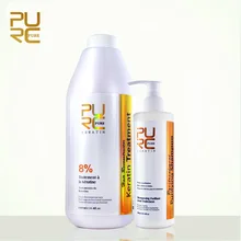 PURC – traitement à la kératine brésilienne 1000 et shampoing purifiant pour lisser les cheveux, 8% ml, 300