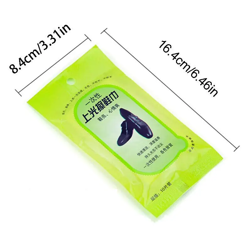 10pcs 10 pcs/set Disposable Wet Wipes Decontamination Shoes Wet Towel Paper Small Bag Portable Leather Shoes Cleaning Care Wipes - Тип аромата: 10pcs