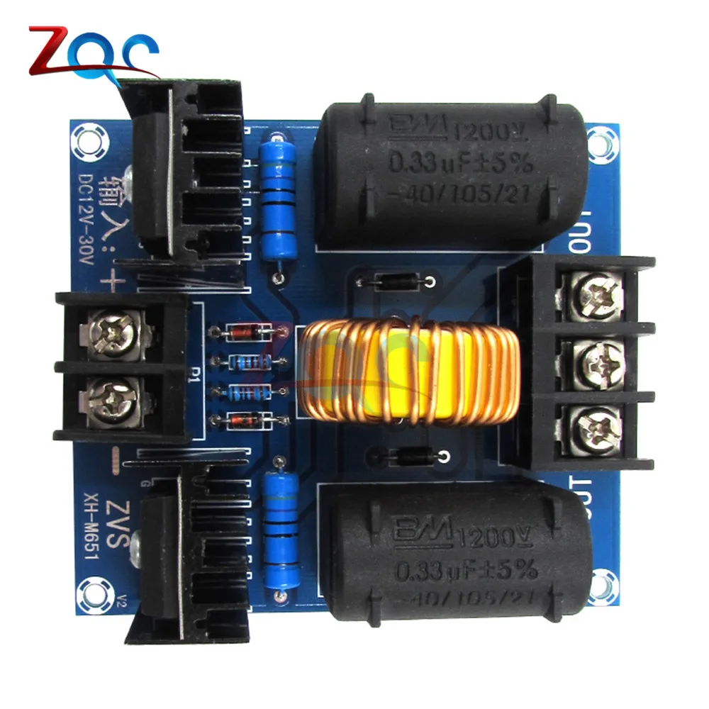 ZVS Tesla Flyback плата драйвера катушки Marx генератор постоянного тока 12В 30В 20A 1000 Вт