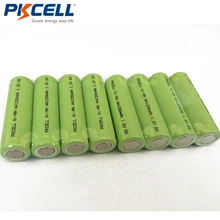 8x PKCELL NiMH AA перезаряжаемый аккумулятор Ni-MH 1200mAh 1,2 V промышленные аккумуляторные батареи