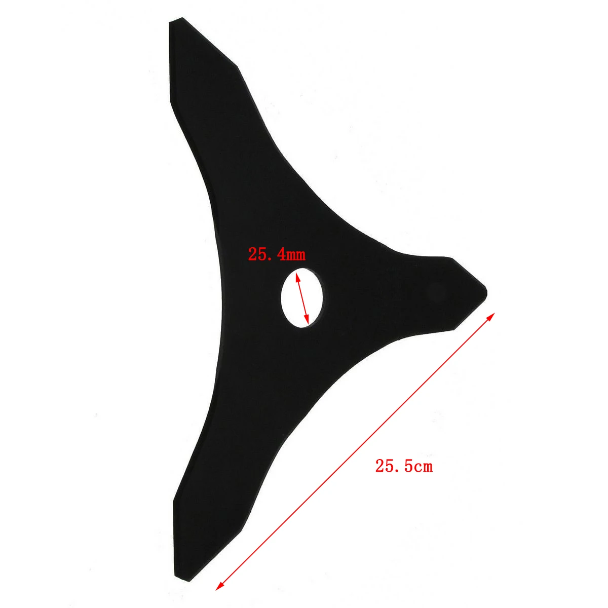 3T Brush Cutter Trimmer Blade 3 Tooth Diameter 10" Thickness 1.5mm Black