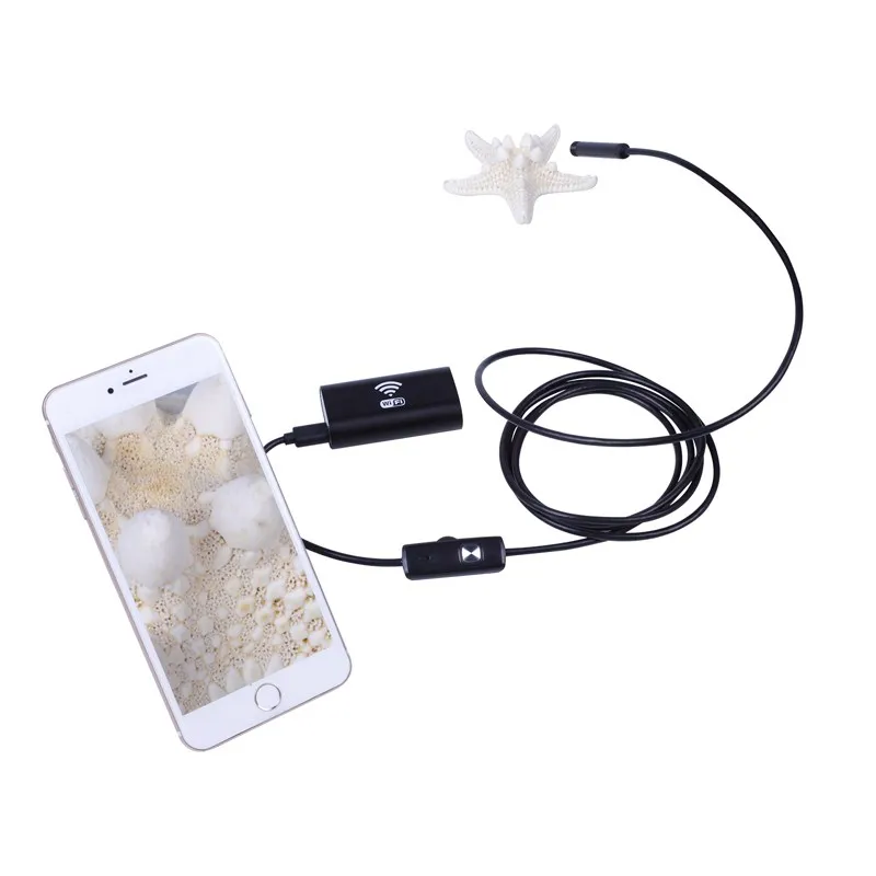 Wifi USB эндоскоп камера со светодиодный 8mmHD полужесткая трубка эндоскоп беспроводной Wifi бороскоп видео осмотр для Android iOS