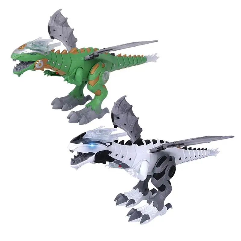 Электрическая игрушка большой формат ходьба спрей динозавр робот со светом Звук механические динозавры модель игрушки для детей