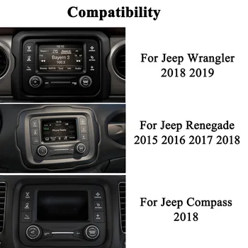 

5 inch Car GPS Navigation Tempered Glass Screen Steel Protective Film For Jeep Renegade 2015-2018 For Compass/Wrangler 2018
