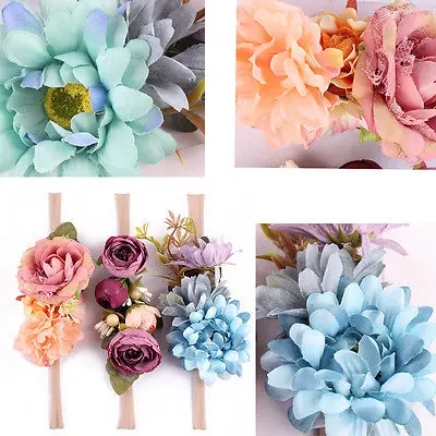 

3pcs/Set Cute Kids Baby Girl Toddler 3D Lace Flower Hair Headwear Headband Accessories