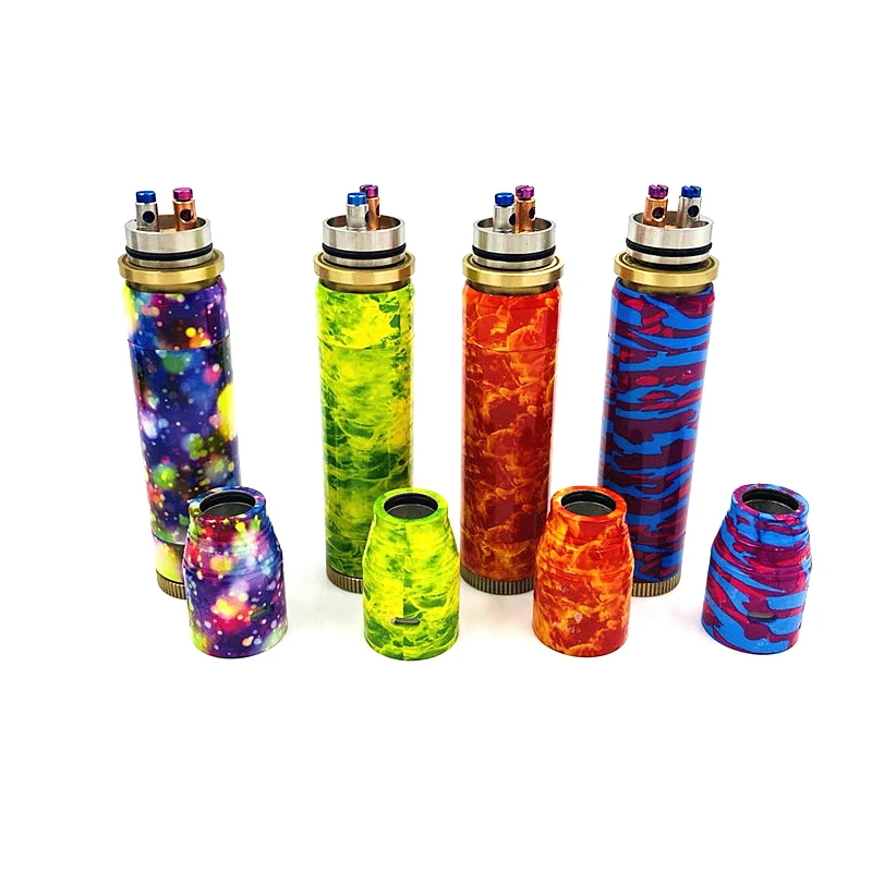 

2019 New AV Mod kit 18650 Battery 510 thread 24mm atomizers Mech Mod Brass Material Mechanical vape pen mod kit