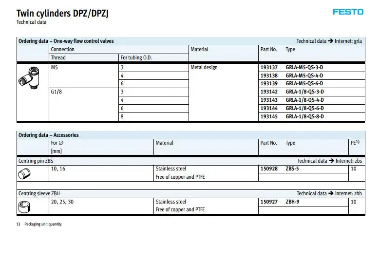 DPZ-16-10-P-A DPZ-16-40-P-A DPZ-16-50-P-A DPZ-16-80-P-A FESTO двойного штока цилиндра пневматический компонент air инструменты ДПЗ серии