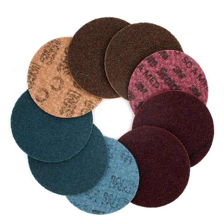 

5 PCS 5 Inch Nylon Surface Conditioning Disc Quick-Change Sanding Disc Roll Lock for Metal Surface Prep, Polishing & Finishing