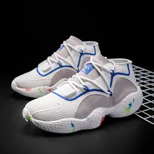 VSIOVRY/Новинка года; амортизирующая Баскетбольная обувь для мужчин и женщин; эластичная трикотажная дышащая Спортивная обувь для мужчин; кроссовки для спортзала; женские Прогулочные кроссовки