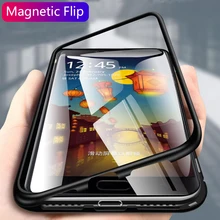 Магнитный Роскошный чехол для телефона для samsung Galaxy C7 C9 Pro Чехол на магните полный Чехол на C7 Pro C9 закаленное стекло PC жесткий чехол на заднюю панель