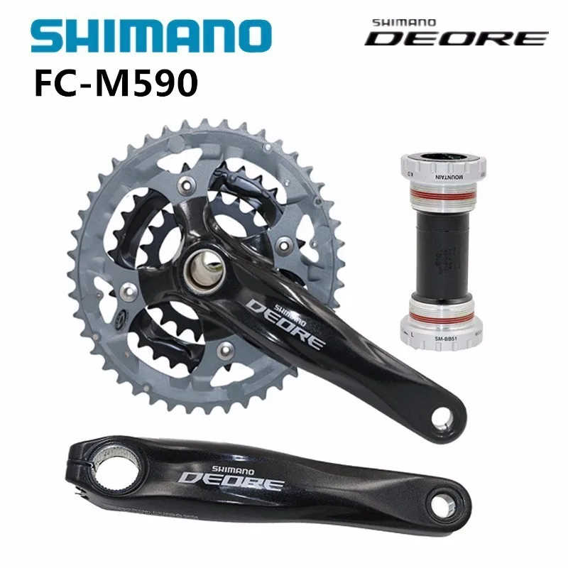 

shimano Deore FC M591 44-32-22 170mm MTB Mountain Bike Crankset with BB51 central movement