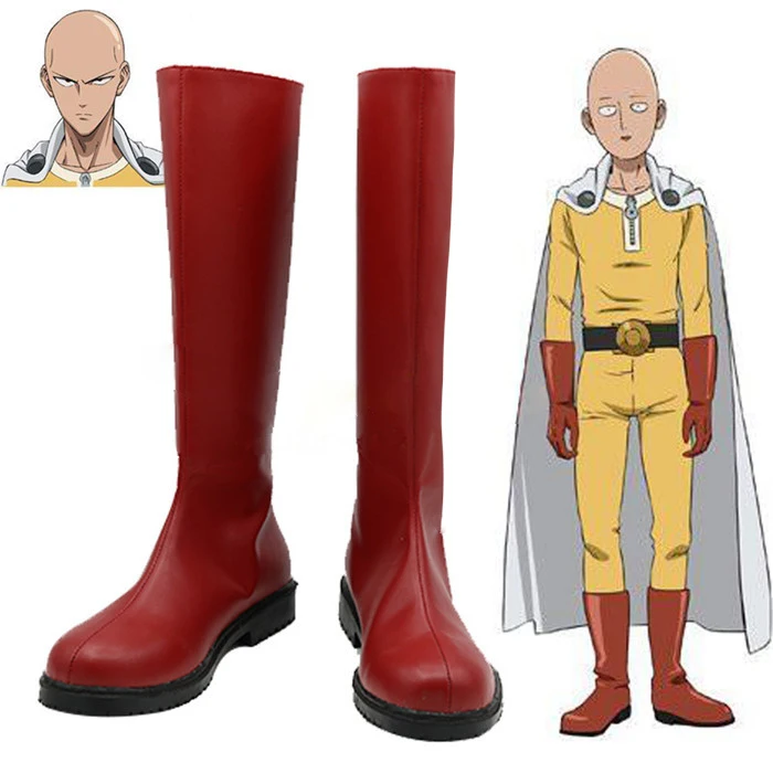 New One Punch Man One-Punch Man Saitama Cosplay Boots Anime Shoes Custom Made