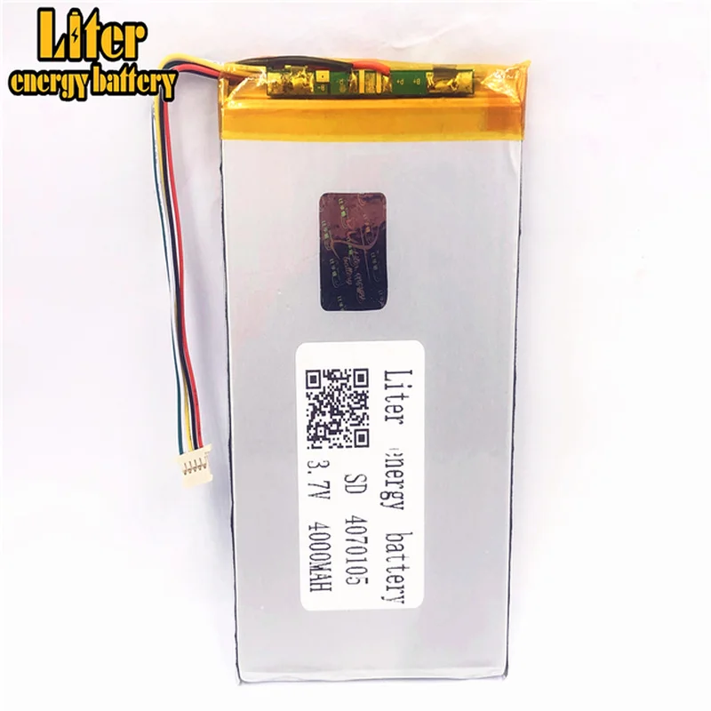 1 0 мм 5pin разъем 4070105 оптовая цена 3 7 v 4000mah lipo батарея в аккумуляторных батареях
