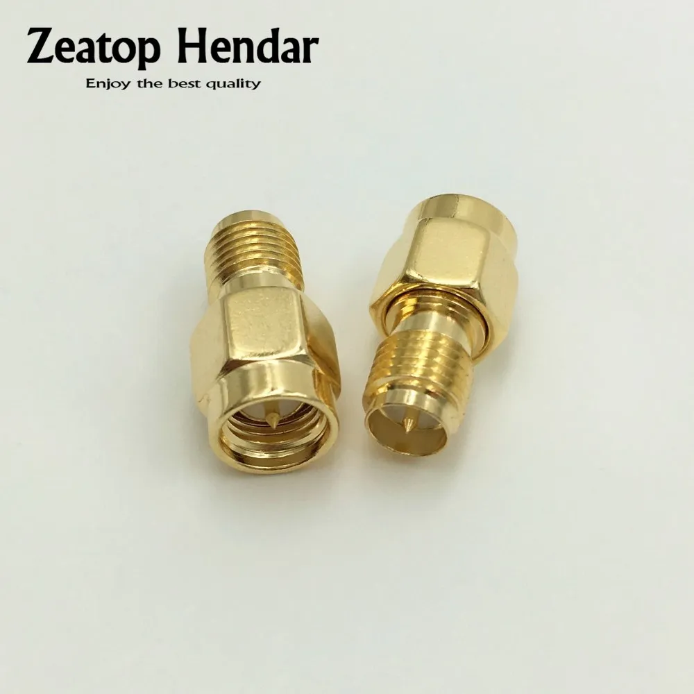 10Pcs Brass SMA Male to RP-SMA Female Jack Coaxial Cable Connector Converter Adapter for Signal Booster Repeater Amplifier | Обустройство