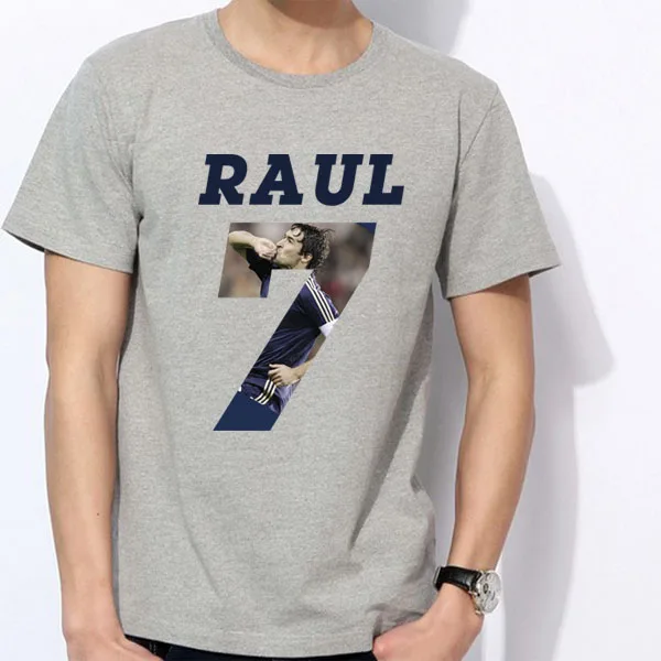 

Men's Short sleeve t-shirt Raul Gonzalez Blanco R7 Lord of the rings Madrid Spain La Liga 100% cotton tshirt jersey