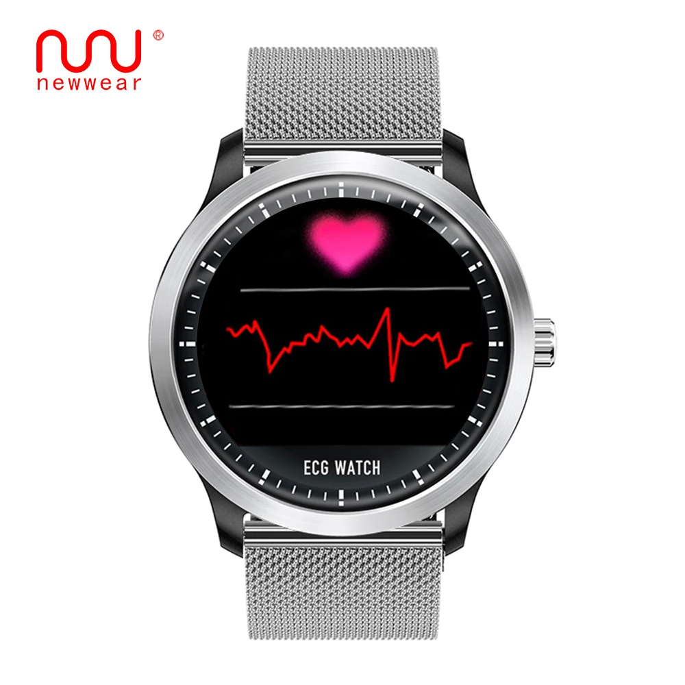 

NEWWEAR N58 ECG EKG PPG smart watch with electrocardiograph ecg display,holter ecg heart rate monitor blood pressure smartwatch