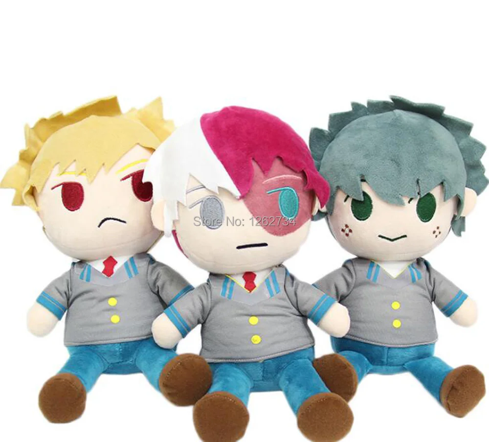 

3 Styles My Hero Academia Bakugou Katsuki Todoroki Shoto Midoriya Izuku 12CM Plush Doll Keychain Pendant PCXB