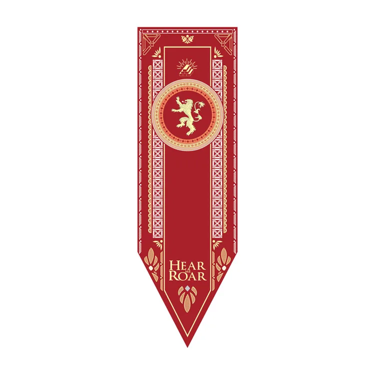 Игра престолов баннер House красные, черные Флаг на стене волк Старк турнир Таргариен из сериала "Игра престолов Lannister Тиреллов дома вечерние KTV Декор - Цвет: Lannister